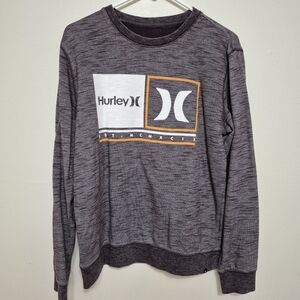 Hurley Women's Purple Sporty Graphic Crewneck Sweatshirt Size S